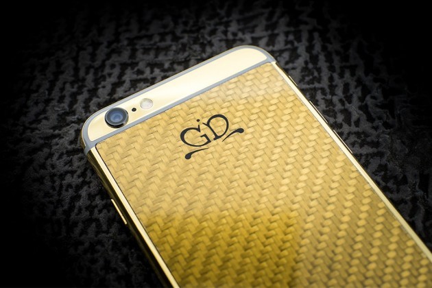 Luxury-iPhone-6-by-Golden-Dreams-Carbon-Fiber-Edition-Gold-630x420