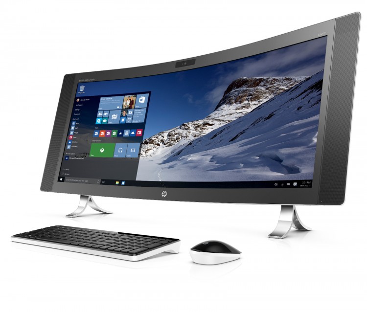 HP ENVY Curved All-in-One_left facing