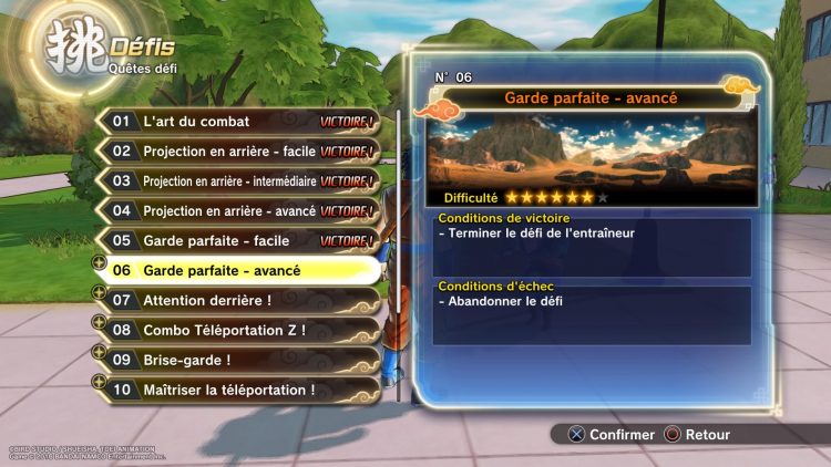 Défis DBXenoverse2