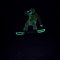 Snowboarders in LED suits