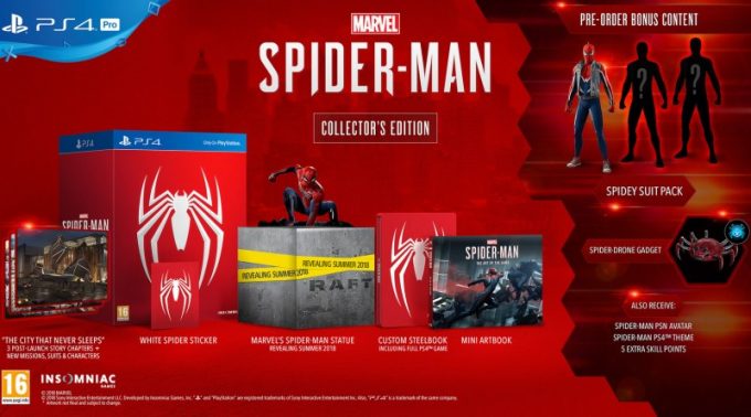 Spiderman PS4 collector